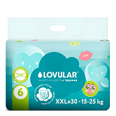 Трусики подгузники Sweet Kiss размер XXL 15-25кг 30 штук Lovular 429515 1